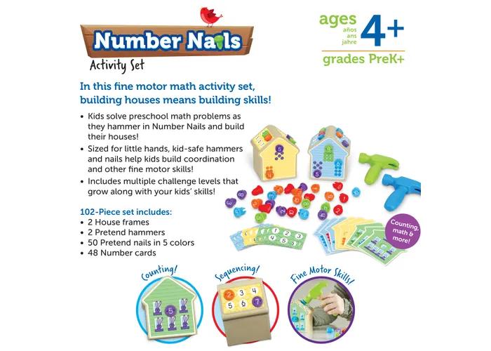 Number Nails Activity Set