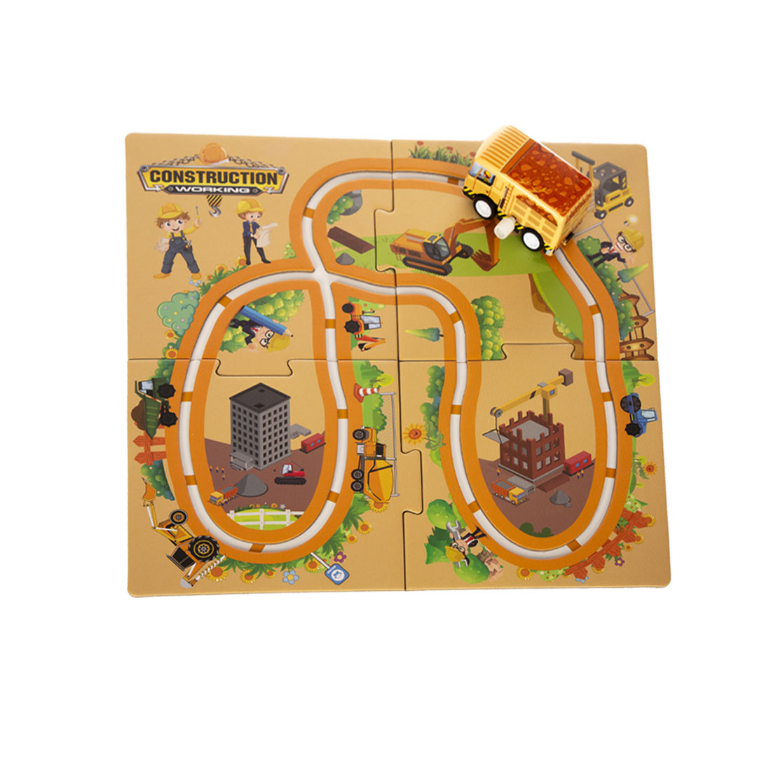 פאזל מסלול מכוניות משטרה